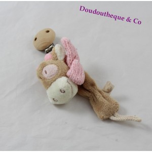 Krawatte Lola Kuh NOUKIE'S Lola die rosa Beige Kuh Schal 20 cm