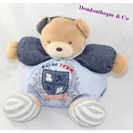 Doudou patapouf Bär KALOO Blue Denim Team nicht einmal Angst 27 cm