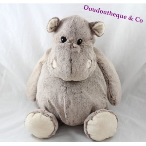 MonoPRIX hippopotamus towels brown white grey 44 cm