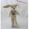 Peluche lapin HISTOIRE D'OURS Sweety beige 29 cm