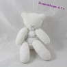 Doudou bear puppet NICOTOY Minisu First white gray 20 cm