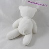 Doudou bear puppet NICOTOY Minisu First white gray 20 cm