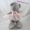 TeddyBär REPETTO Marionnaud grau tutu rosa 38 cm