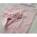 Doudou plat chat PRIMARK EARLY DAYS rose I'm puuurrrfect ! 47 cm