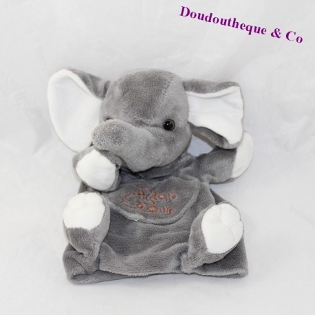 Doudou Elefant Puppe GESCHICHTE UNSERER grauen Tasche 23 cm Doudou Elefant Puppe GESCHICHTE UNSERER grauen Tasche 23 cm