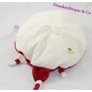 Doudou halbflacher Bär DOUDOU UND COMPAGNIE Nanou rot weiß 25 cm