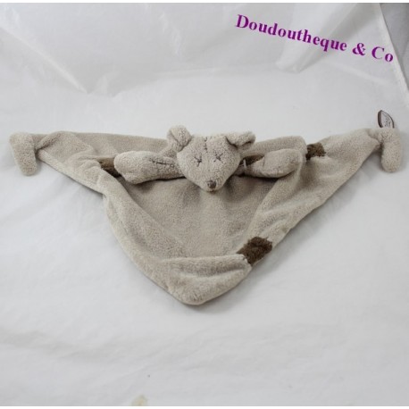 Weiche flache Maus DIMPEL taupe grau Dreieck 47 cm Weiche flache Maus DIMPEL taupe grau Dreieck 47 cm
