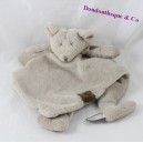 Soft flat mouse DIMPEL taupe grey triangle 47 cm