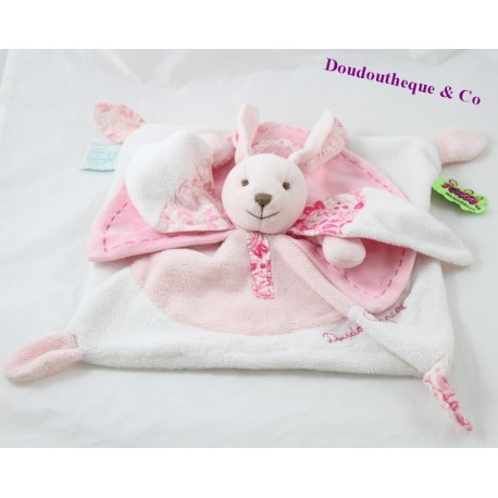 Doudou Flachkaninchen DOUDOU UND COMPAGNIE Tatoo rosa und weiß 26 cm Doudou Flachkaninchen DOUDOU UND COMPAGNIE Tatoo rosa und weiß 26 cm