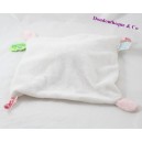 Doudou Flachkaninchen DOUDOU UND COMPAGNIE Tatoo rosa und weiß 26 cm