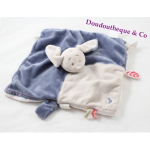 Wapi Kaninchen nOUKIE'S Bao flach doudou - Wapi beige blau 25 cm