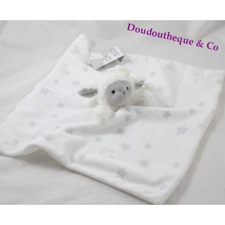 Doudou plat mouton PRIMARK stella di agnello grigio bianco Early Days