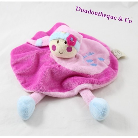 Eine Laute flach doudou A BEBE CMP cMP rund rosa 20 cm Eine Laute flach doudou A BEBE CMP cMP rund rosa 20 cm