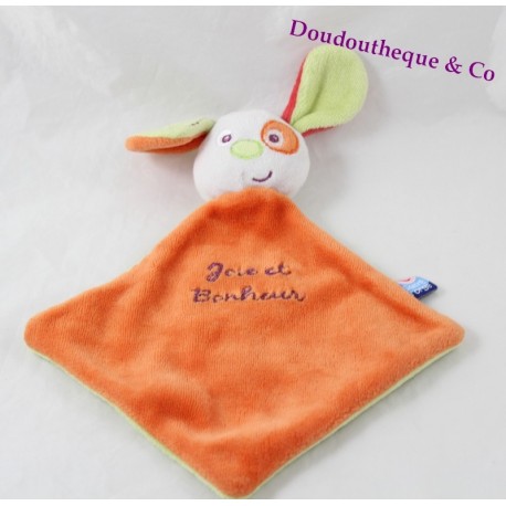 Doudou Teller Hund SUCRE D'ORGE orange grün orange Kakerlake 21 cm