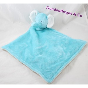 Elefante plano doudou CARTER'S diamante blanco azul 48 cm