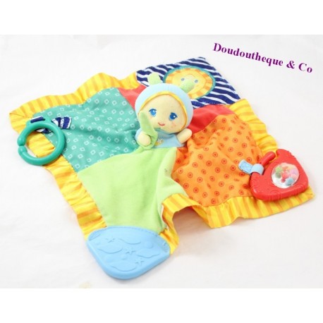 Doudou flat satin Luxi Luciole PLAYSKOOL activity and awakening 