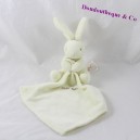 Doudou Rabbit BABY NAT' pañuelo blanco 16 cm