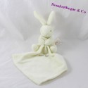 Doudou Rabbit BABY NAT' pañuelo blanco 16 cm