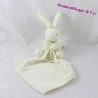 Doudou Rabbit BABY NAT' fazzoletto bianco 16 cm