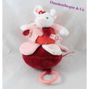 Toalla musical Clementine ratón DOUDOU Y RED COMPAGNY DC2617