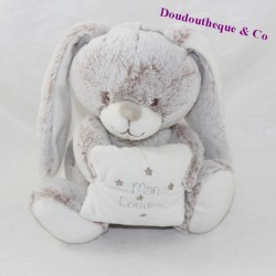 Musical bunny tex BABY My soft beige cushion 19 cm