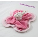 Doudou flat mouse MOULIN ROTY Lila and Patachon pink 26 cm