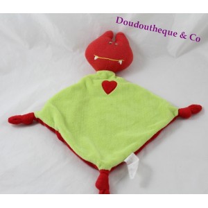 Doudou flache Monster Platz rot rot Vampir Platz weiß