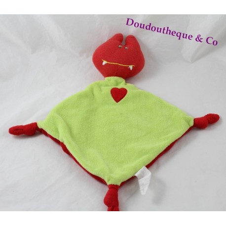 Doudou flache Monster Platz rot rot Vampir Platz weiß Doudou flache Monster Platz rot rot Vampir Platz weiß