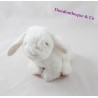 Tex BABY coniglio pelliccia bianca pelliccia rosa piselli 15 cm