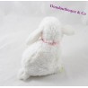 Tex BABY coniglio pelliccia bianca pelliccia rosa piselli 15 cm