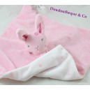 Doudou conejo planas PRIMARK rosa bordado flor edredón bebé