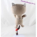 Doudou Katze ORCHESTRA Kazibao gestreift braun rote Wangen 25 cm