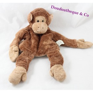 Doudou puppet monkey HISTORIA DE OURS marrón 36 cm