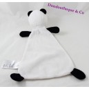Doudou plat panda H&M noir et blanc 32 cm