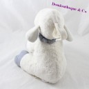 NicoTOY toalla musical de oveja azul blanco sentada 24 cm