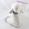 NicoTOY white blue sheep musical towel seated 24 cm