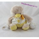 Awakening towel duck MOTS OF ENFANTS yellow chick star Leclerc 22 cm
