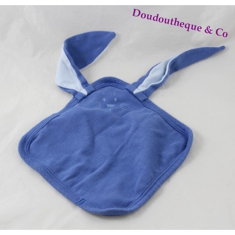 Doudou Flachkaninchen PETIT BATEAU marineblau hellblau 22 cm Doudou Flachkaninchen PETIT BATEAU marineblau hellblau 22 cm