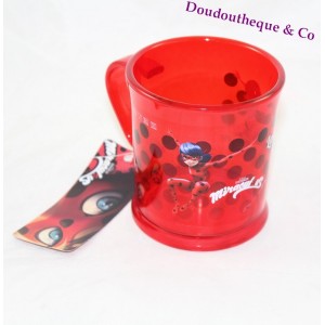 Ladybug MIRACULOUS Marinette clear red plastic cup