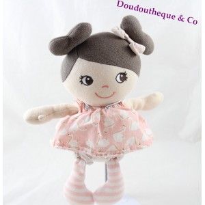 Bambola più bambola H-M rosa vestito cigni piumini 27 cm