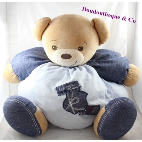 Großer Plüsch XL Bär KALOO Blue Denim Die kleine Kaloo blue Jeans 45 cm Großer Plüsch XL Bär KALOO Blue Denim Die kleine Kaloo blue Jeans 45 cm