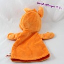 Doudou marionnette Kangourou WALIBI orange 30 cm