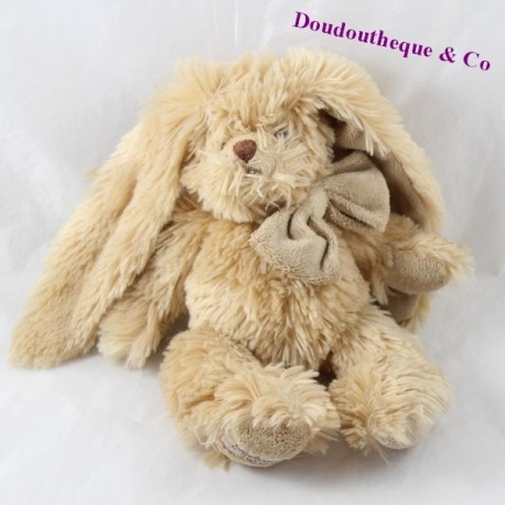 Cucciolo di coniglio BUKOWSKI beige nodo marrone 25 cm