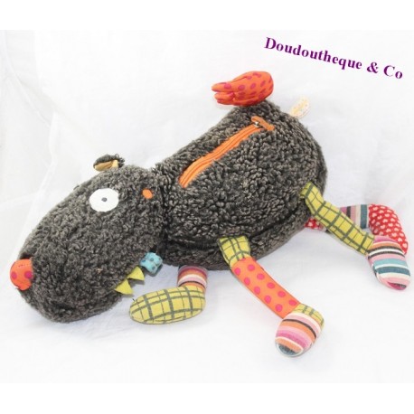 EBULOBO Wolf cub braun orange Taschenglocke 35 cm EBULOBO Wolf cub braun orange Taschenglocke 35 cm