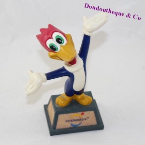 Figure Woody Woodpecker PORT AVENTURA Looney Tunes statuette in resin 19 cm