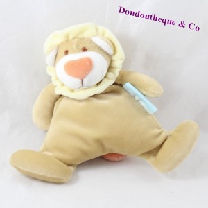 Doudou halb flachlöwe KIMBALOO beige Glocke 20 cm