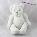 JACADI white articulated puppet bear soft toy 30 cm