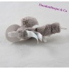 Tetin Katze TEX weiß Taupe weicher Bär Carrefour 18 cm