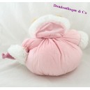 Doudou Patapouf Bär KALOO Iglu rosa Eskimo 28 cm