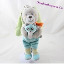 Musical bunny tex BABY panda blue green scarf orange 26 cm